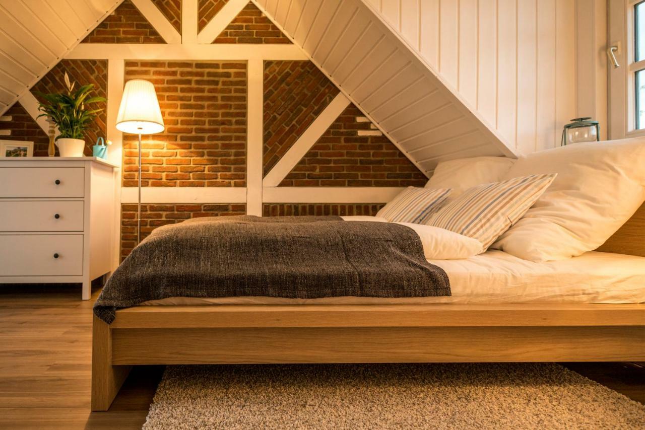 Deichkroenchen Ferienwohnung Altes Land Hamburg Jork Bagian luar foto